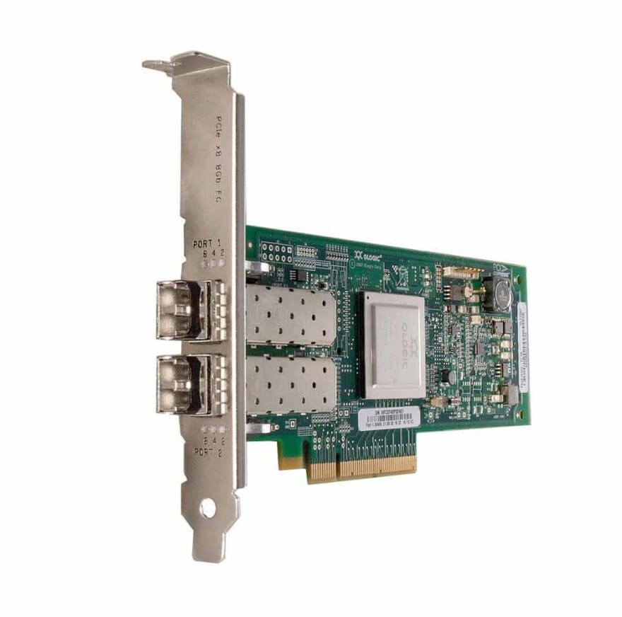 QLE2562-CSC QLogic FC Dual-Port 8Gb PCI-E x8 Network Adapter